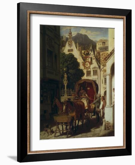 The Wedding Journey, about 1855-Moritz Von Schwind-Framed Giclee Print