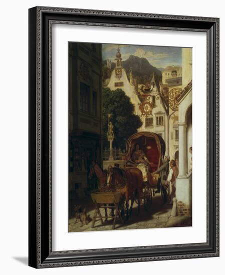 The Wedding Journey, about 1855-Moritz Von Schwind-Framed Giclee Print