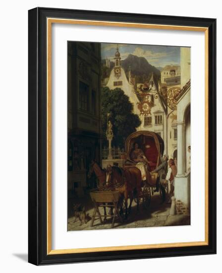 The Wedding Journey, about 1855-Moritz Von Schwind-Framed Giclee Print