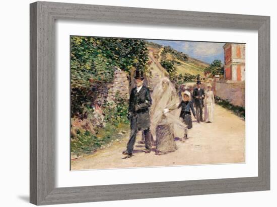 The Wedding March-Theodore Robinson-Framed Art Print