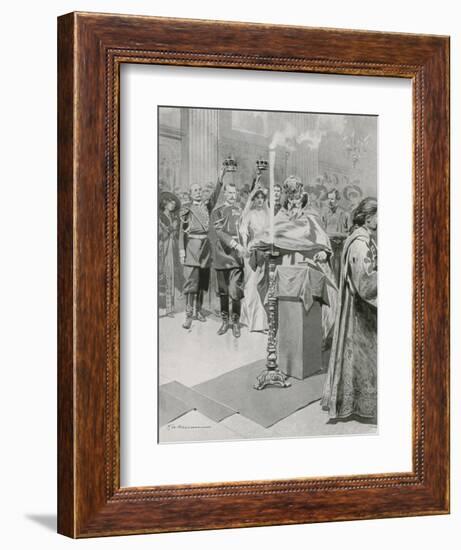 The Wedding of a Nobleman-Frederic De Haenen-Framed Giclee Print