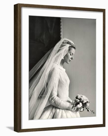 The Wedding of H.R.H the Duke of Kent and Miss Katharine Worsley at Hovingham Hall, North Yorkshire-Cecil Beaton-Framed Photographic Print