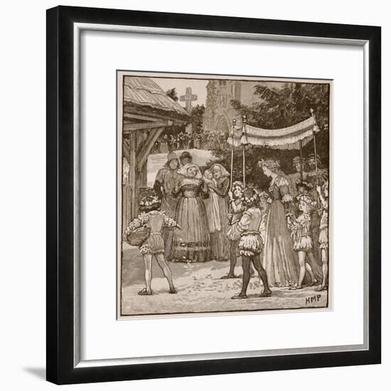 The Wedding of Jack of Newbury: the Bride's Procession-English School-Framed Giclee Print