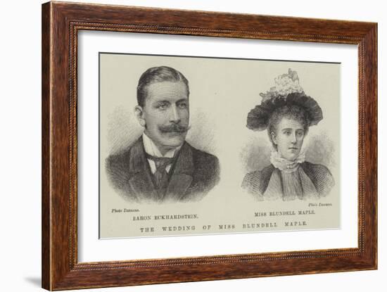 The Wedding of Miss Blundell Maple-null-Framed Giclee Print