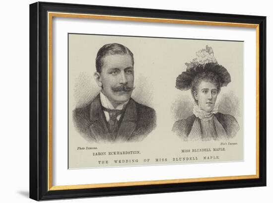 The Wedding of Miss Blundell Maple-null-Framed Giclee Print