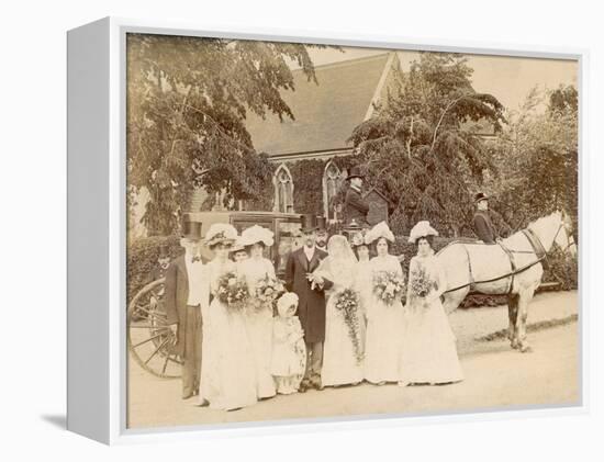 The Wedding of Mr. Edwin Frederick Sage to Clare Weston at St. Stephen's Selly Hill-null-Framed Premier Image Canvas