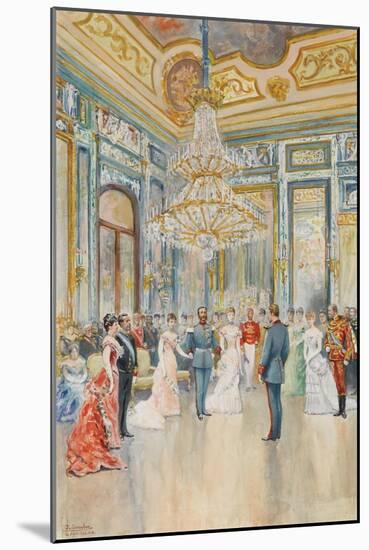 The Wedding of Prince Ludwig Ferdinand of Bavaria to Infanta Maria De La Paz of Spain-Juan Comba y García-Mounted Giclee Print