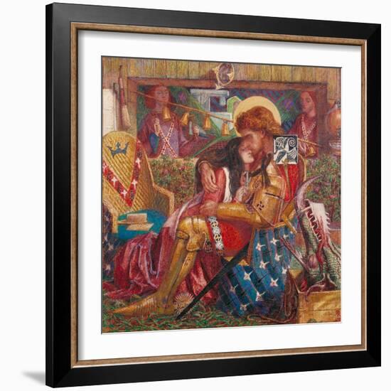 The Wedding of St George and Princess Sabra-Dante Gabriel Rossetti-Framed Giclee Print