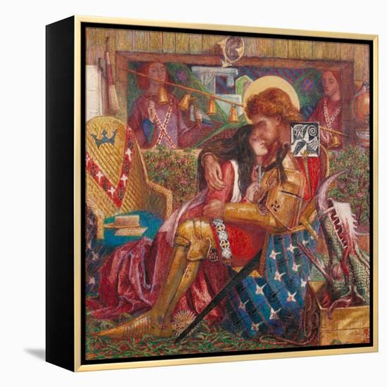 The Wedding of St George and Princess Sabra-Dante Gabriel Rossetti-Framed Premier Image Canvas