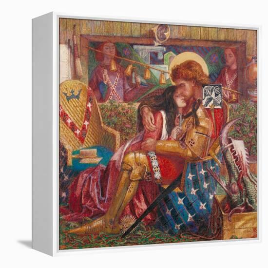 The Wedding of St George and Princess Sabra-Dante Gabriel Rossetti-Framed Premier Image Canvas
