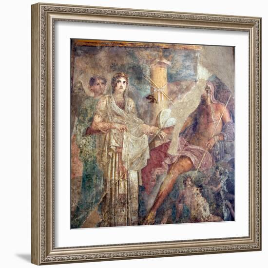 The Wedding of Zeus and Hera on Mount Ida, from the House of the Tragic Poet, Pompeii-null-Framed Giclee Print