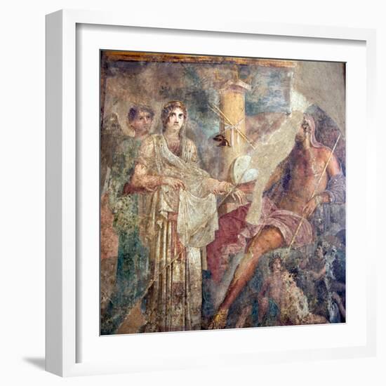 The Wedding of Zeus and Hera on Mount Ida, from the House of the Tragic Poet, Pompeii-null-Framed Giclee Print