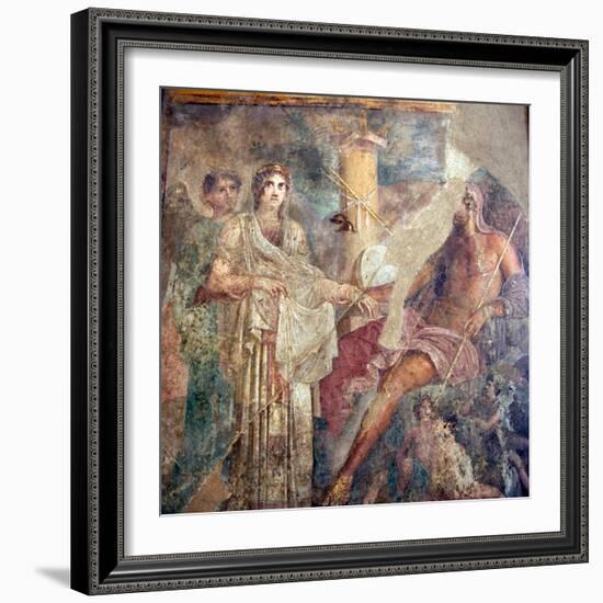 The Wedding of Zeus and Hera on Mount Ida, from the House of the Tragic Poet, Pompeii-null-Framed Giclee Print