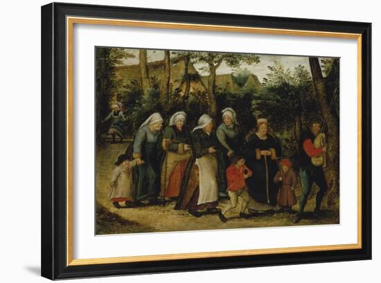 The Wedding Procession-Pieter Brueghel the Younger-Framed Giclee Print