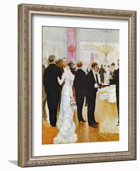 The Wedding Reception, c.1900-Jean Béraud-Framed Giclee Print