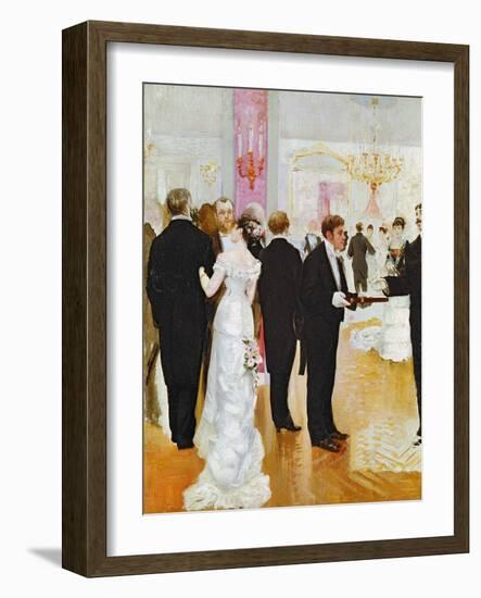 The Wedding Reception, c.1900-Jean Béraud-Framed Giclee Print