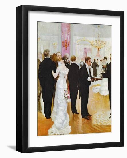 The Wedding Reception, c.1900-Jean Béraud-Framed Giclee Print