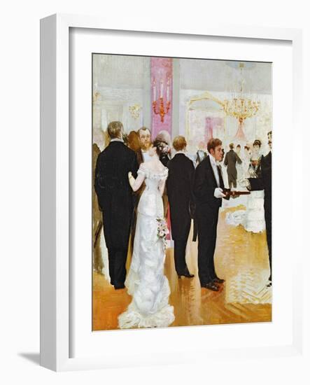 The Wedding Reception, c.1900-Jean Béraud-Framed Giclee Print