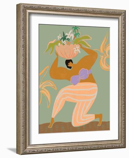 The Weight of the World-Arty Guava-Framed Giclee Print