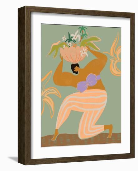 The Weight of the World-Arty Guava-Framed Giclee Print