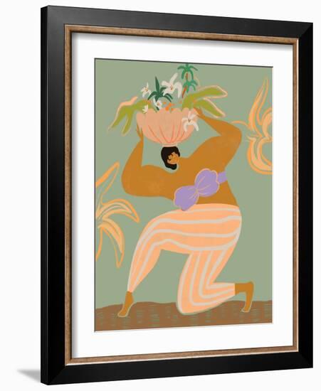 The Weight of the World-Arty Guava-Framed Giclee Print