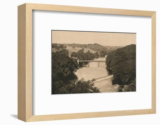 'The Weir Below Barnard Castle', 1902-Unknown-Framed Photographic Print