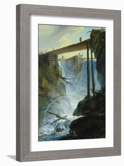 The Weir Near Muehletal East of Innertkirchen-Caspar Wolf-Framed Giclee Print