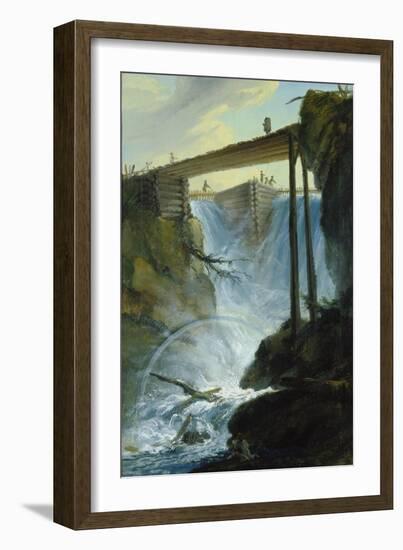 The Weir Near Muehletal East of Innertkirchen-Caspar Wolf-Framed Giclee Print