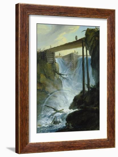 The Weir Near Muehletal East of Innertkirchen-Caspar Wolf-Framed Giclee Print