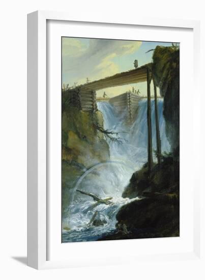 The Weir Near Muehletal East of Innertkirchen-Caspar Wolf-Framed Giclee Print