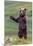 The Welcome Committee (Brown Bear Cub)-Art Wolfe-Mounted Giclee Print