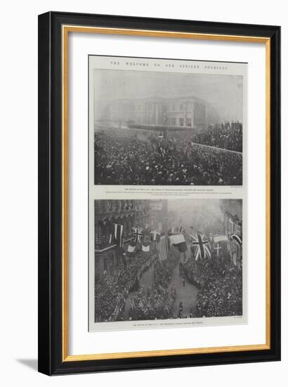 The Welcome to Our Citizen Soldiers-null-Framed Giclee Print