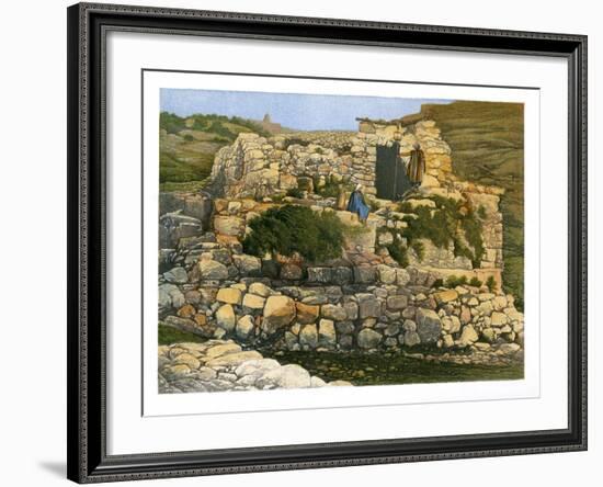 The Well of En-Rogel, Jerusalem, C1870-W Dickens-Framed Giclee Print