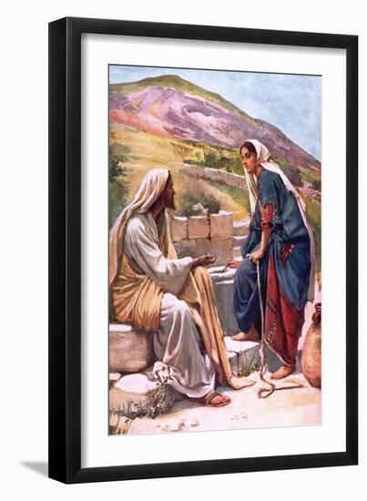 The Well of Sychar-Harold Copping-Framed Giclee Print