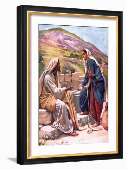The Well of Sychar-Harold Copping-Framed Giclee Print