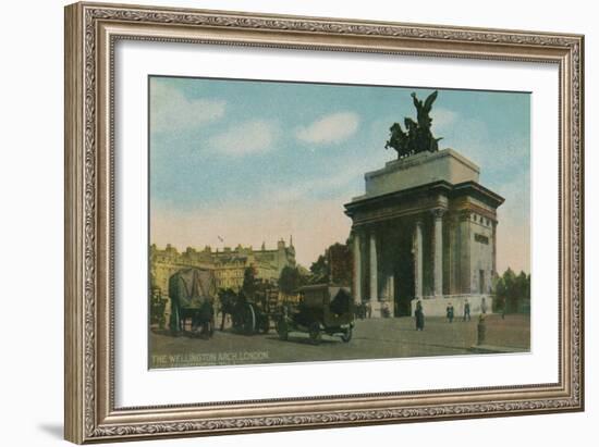 'The Wellington Arch, London', c1910-Unknown-Framed Giclee Print