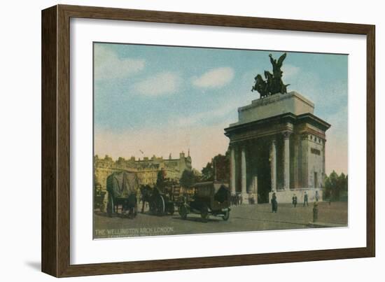 'The Wellington Arch, London', c1910-Unknown-Framed Giclee Print