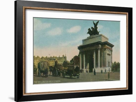 'The Wellington Arch, London', c1910-Unknown-Framed Giclee Print