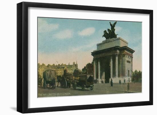 'The Wellington Arch, London', c1910-Unknown-Framed Giclee Print