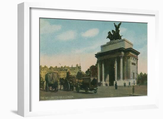 'The Wellington Arch, London', c1910-Unknown-Framed Giclee Print