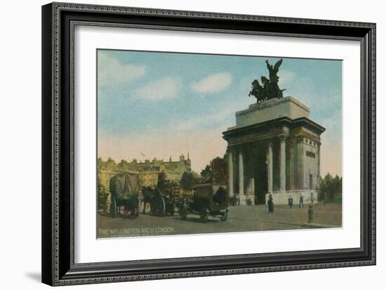 'The Wellington Arch, London', c1910-Unknown-Framed Giclee Print