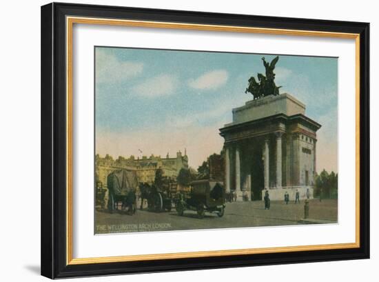 'The Wellington Arch, London', c1910-Unknown-Framed Giclee Print