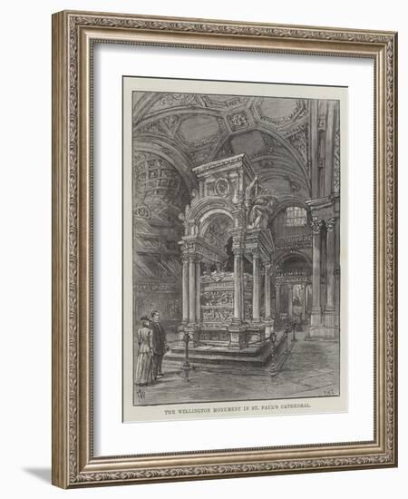 The Wellington Monument in St Paul's Cathedral-Frank Watkins-Framed Giclee Print