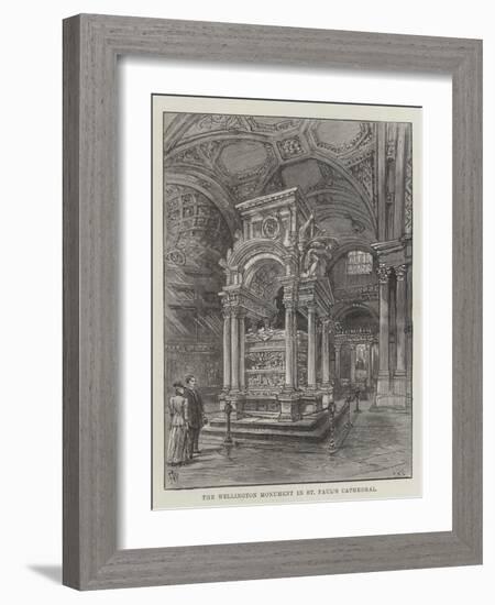 The Wellington Monument in St Paul's Cathedral-Frank Watkins-Framed Giclee Print