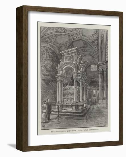 The Wellington Monument in St Paul's Cathedral-Frank Watkins-Framed Giclee Print