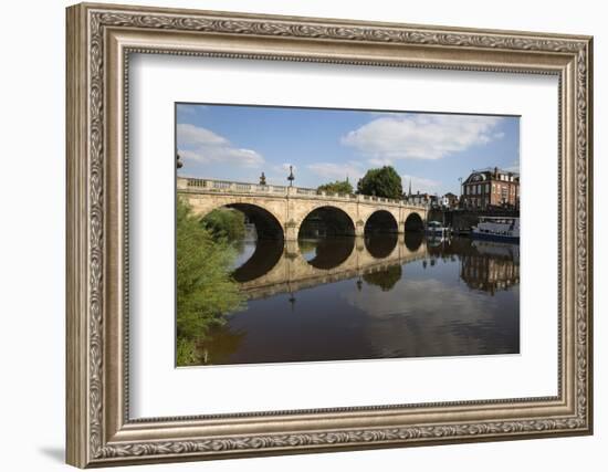 The Welsh Bridge over River Severn, Shrewsbury, Shropshire, England, United Kingdom, Europe-Stuart Black-Framed Photographic Print