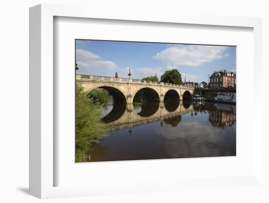 The Welsh Bridge over River Severn, Shrewsbury, Shropshire, England, United Kingdom, Europe-Stuart Black-Framed Photographic Print