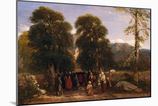 The Welsh Funeral, 1848 (Oil on Canvas)-David Cox-Mounted Giclee Print