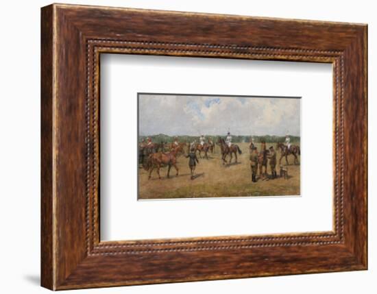 The Welsh Guard's Polo Team-Lionel Edwards-Framed Premium Giclee Print