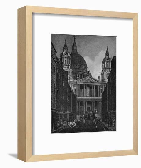 'The West End of St. Paul's Cathedral' from Ludgate Street (Ludgate Hill), 1907-Unknown-Framed Giclee Print